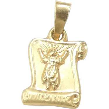 Divino Niño Religious Pendant / Charm 14k Yellow … - image 1