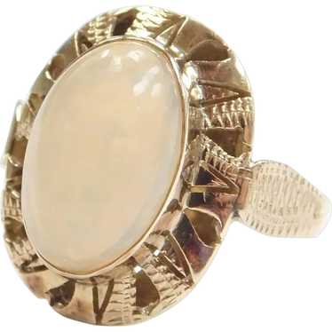 Edwardian 14k Gold Opal Ring - image 1