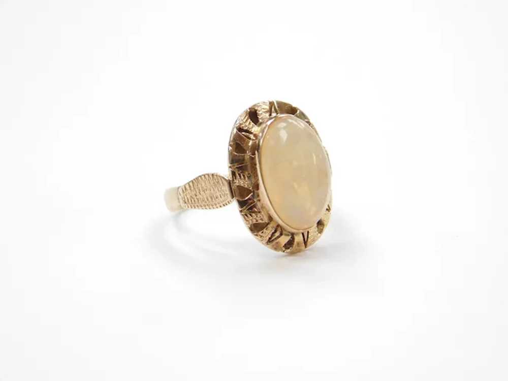 Edwardian 14k Gold Opal Ring - image 2