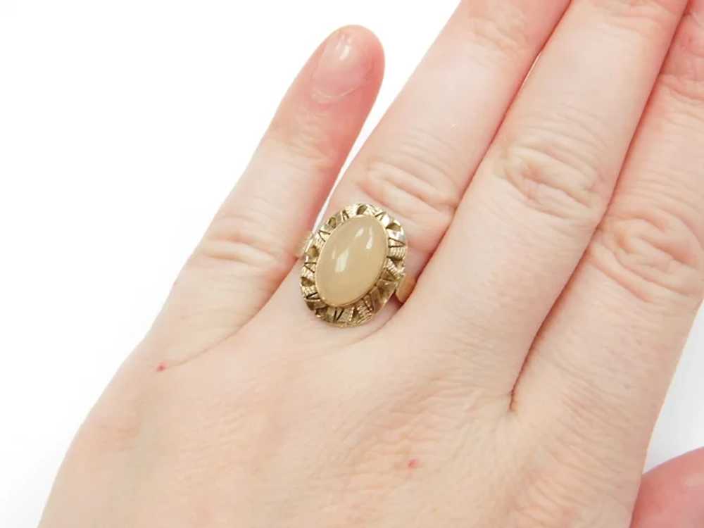 Edwardian 14k Gold Opal Ring - image 6