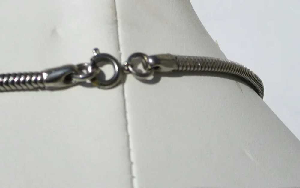 1980s Nickel Snake Chain - image 2