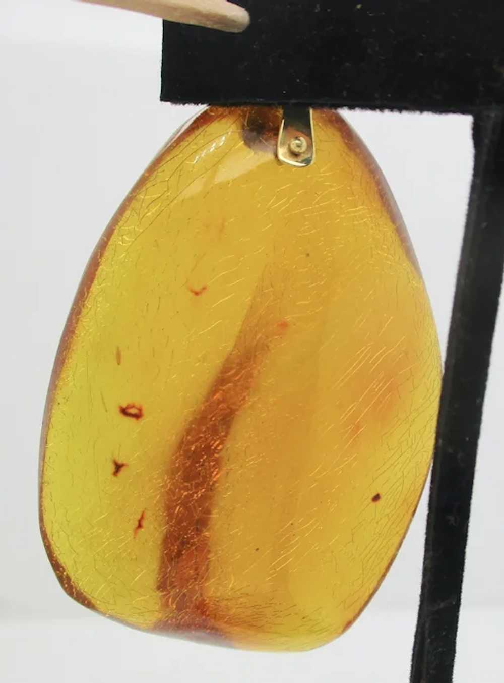 Baltic Amber on 18Kt  Yellow Gold Bale. - image 5