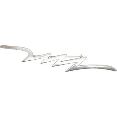 Sterling Silver Lightning Bolt Pin