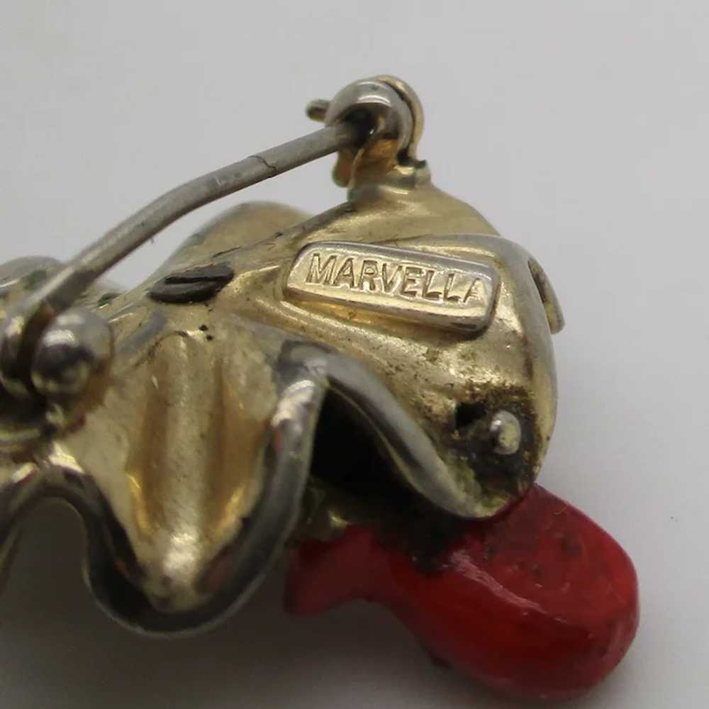 Vintage Enamel Clown Pin by Marvella - image 4