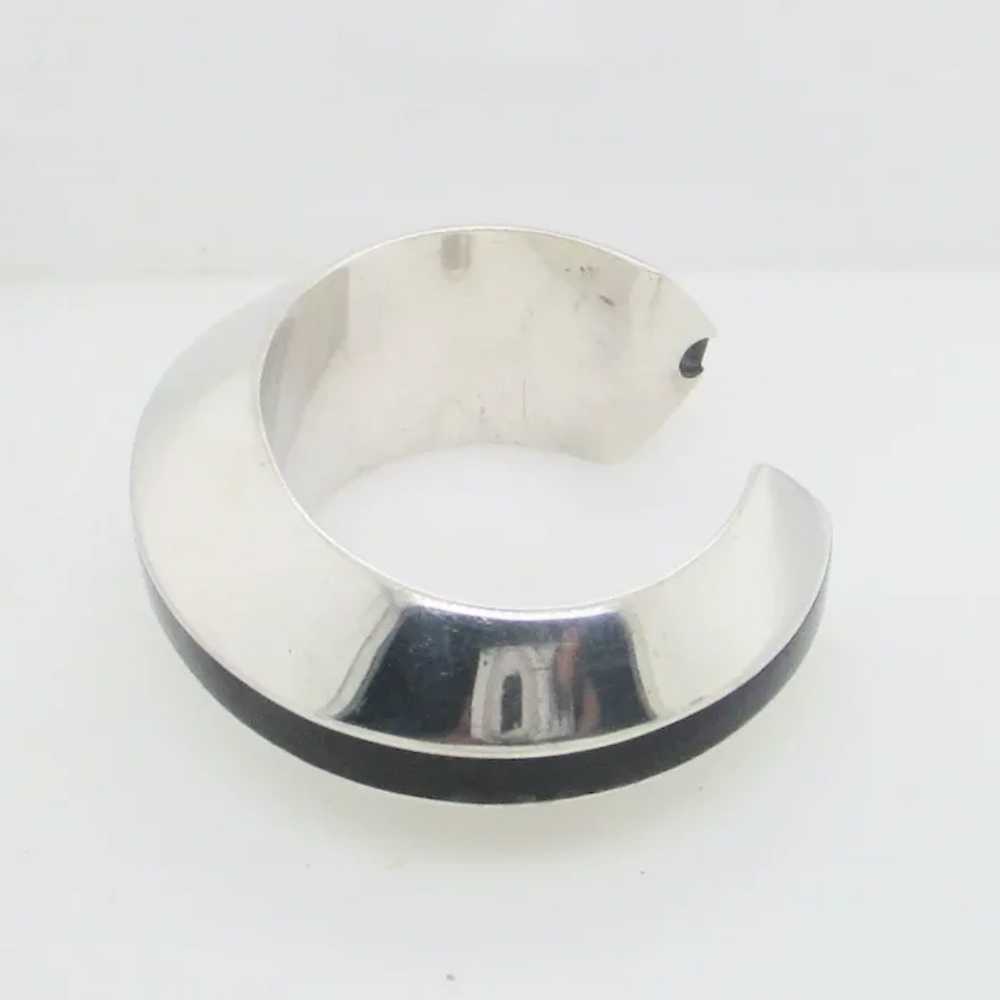 Asymmetrical Sterling Silver Cuff Vintage - image 2