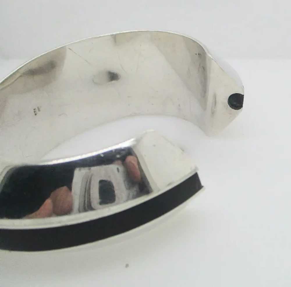 Asymmetrical Sterling Silver Cuff Vintage - image 3