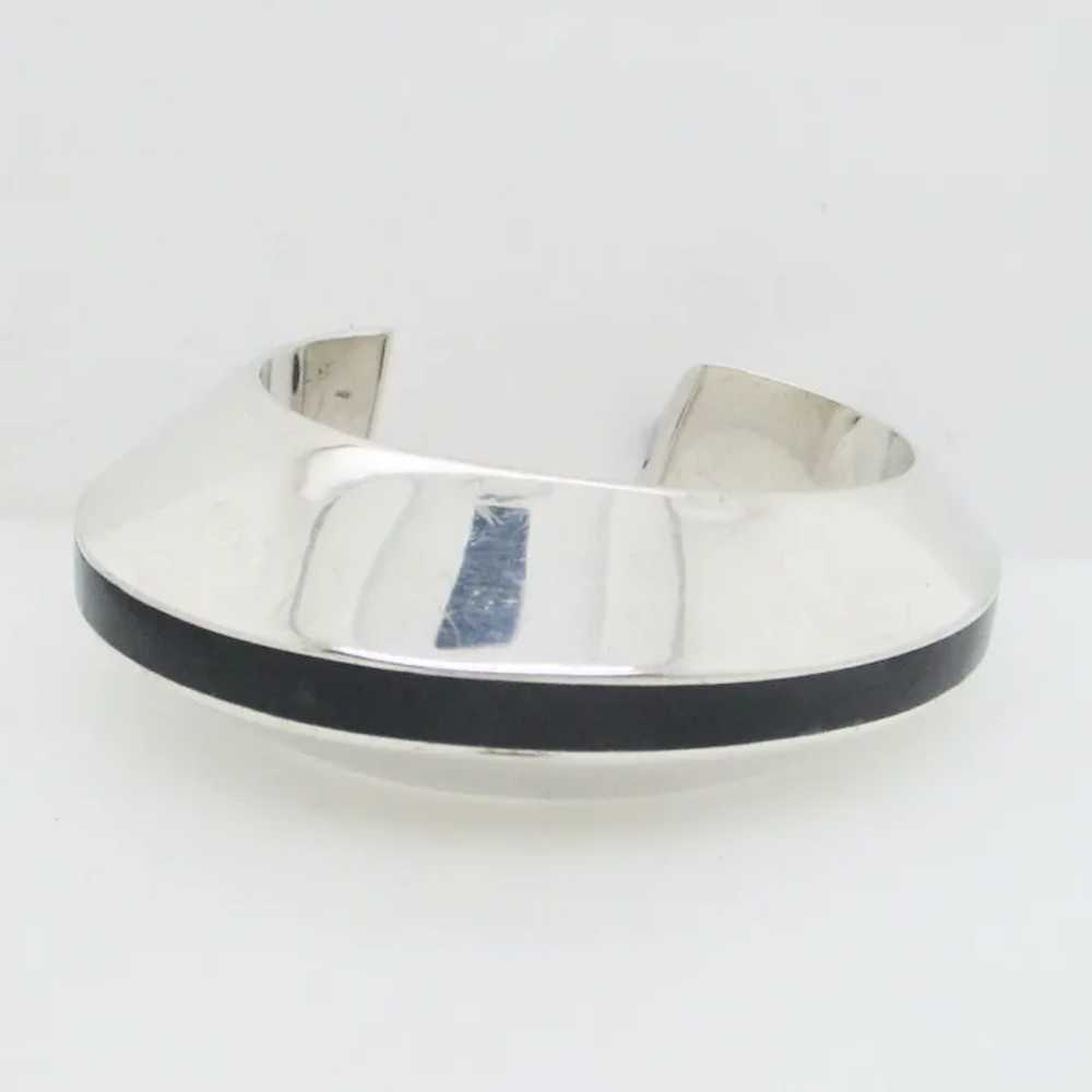 Asymmetrical Sterling Silver Cuff Vintage - image 4