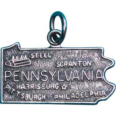 Awesome Sterling PENNSYLVANIA Vintage Estate Charm