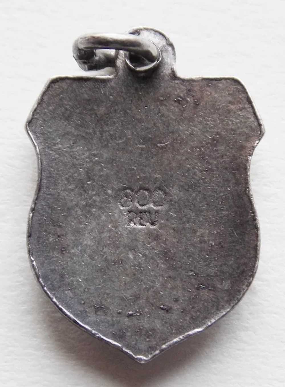 Vintage BONN 800 Silver & Enamel Charm - Souvenir… - image 2