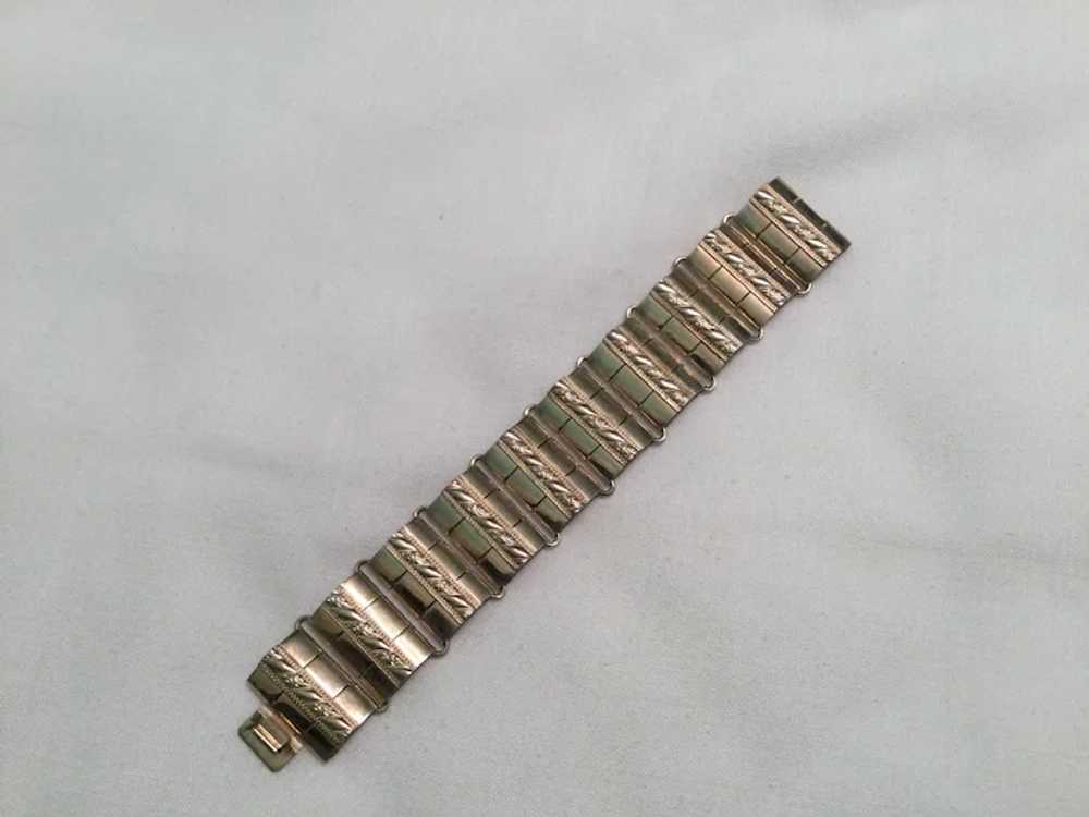 Classic Napier Sterling Bracelet Gold Vermeil - 7… - image 7