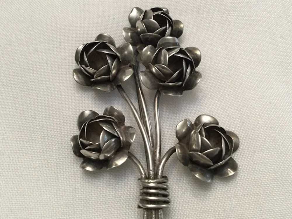 Lovely Bouquet of Roses - Coro Sterling - image 2