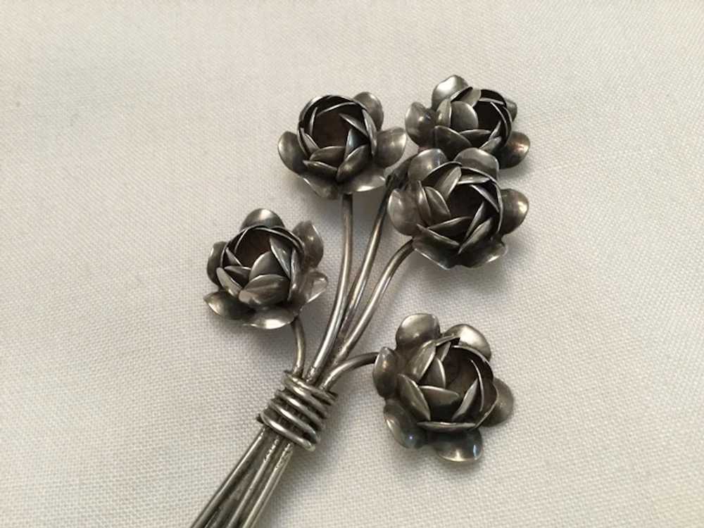 Lovely Bouquet of Roses - Coro Sterling - image 3
