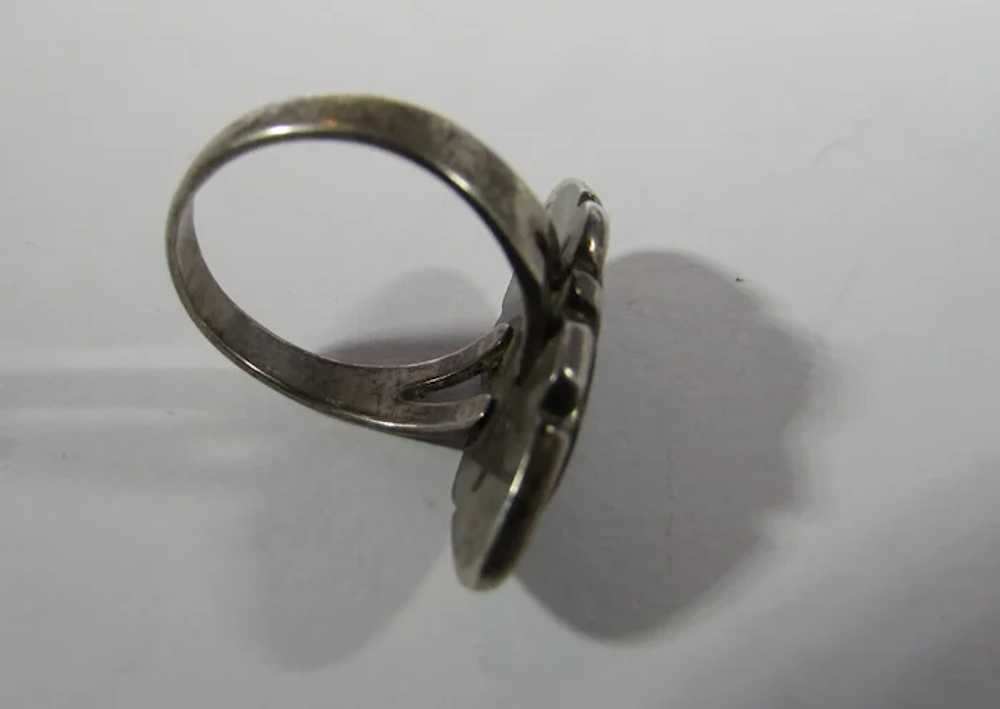 Sterling Silver Mother Of Pearl Ring - image 3