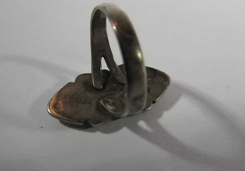 Sterling Silver Mother Of Pearl Ring - image 7