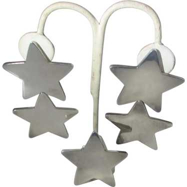 Brenda Shoenfeld Sterling Silver Star Earrings and