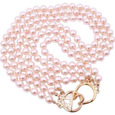 Necklace Kenneth Jay Lane KJL 22kt Gold Plated In… - image 1