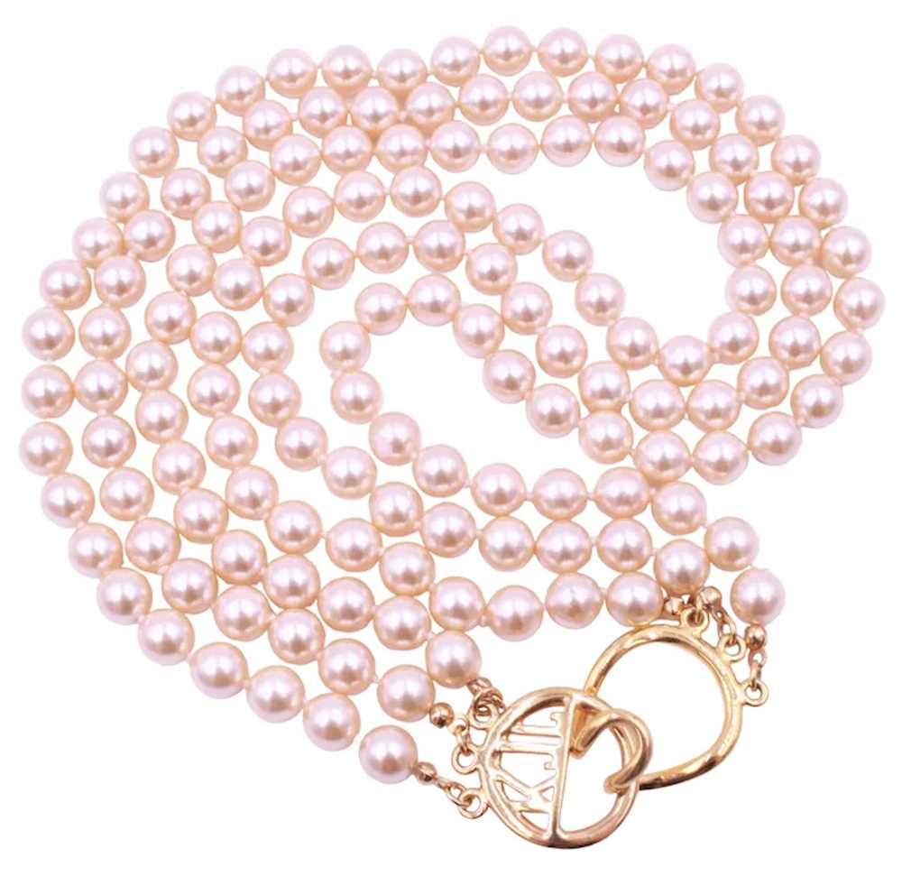 Necklace Kenneth Jay Lane KJL 22kt Gold Plated In… - image 3