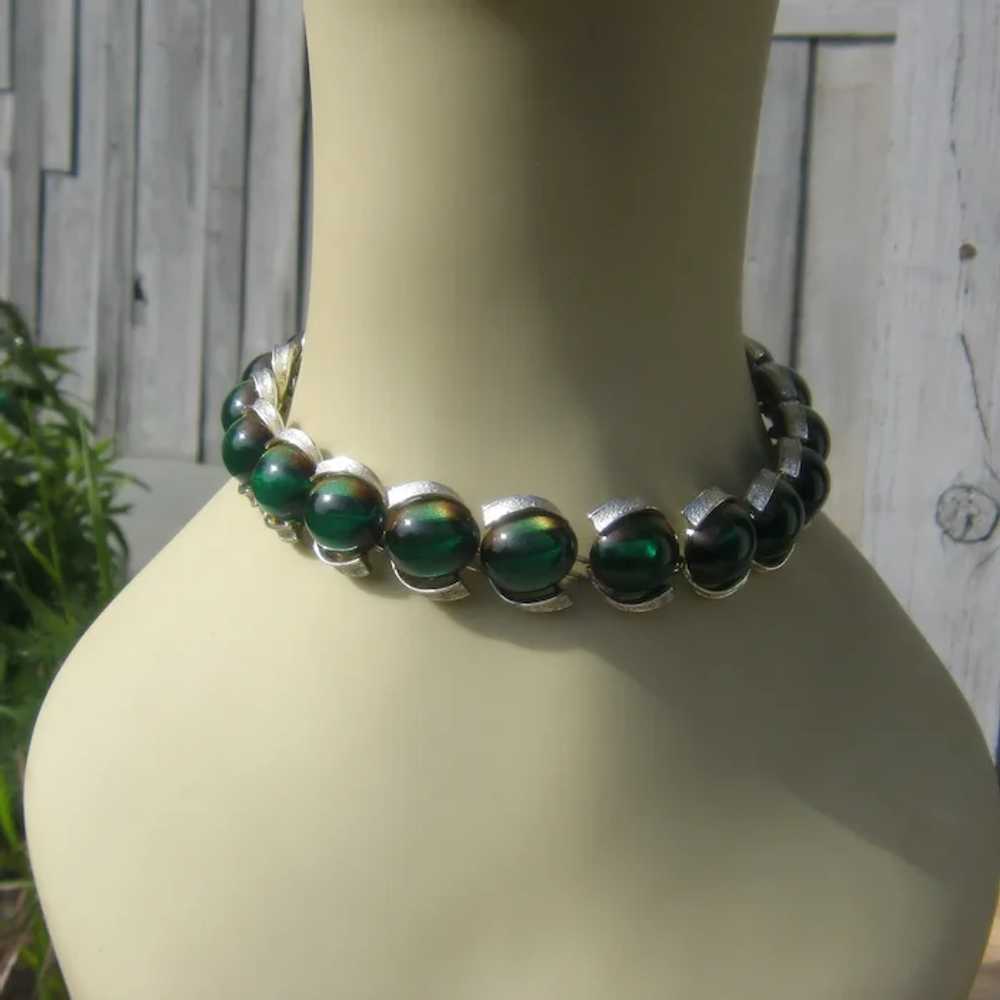 Fabulous 1960s Coro "Moonglow" Riviere Necklace 1… - image 5