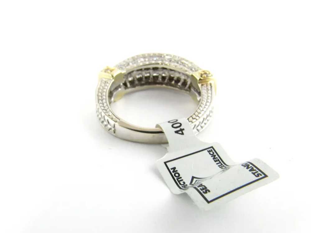 IGI Certified 14K White and Yellow Gold Square Mo… - image 3