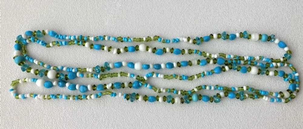 60.0 Inch Wrap or Flapper Length Small Glass Bead… - image 4