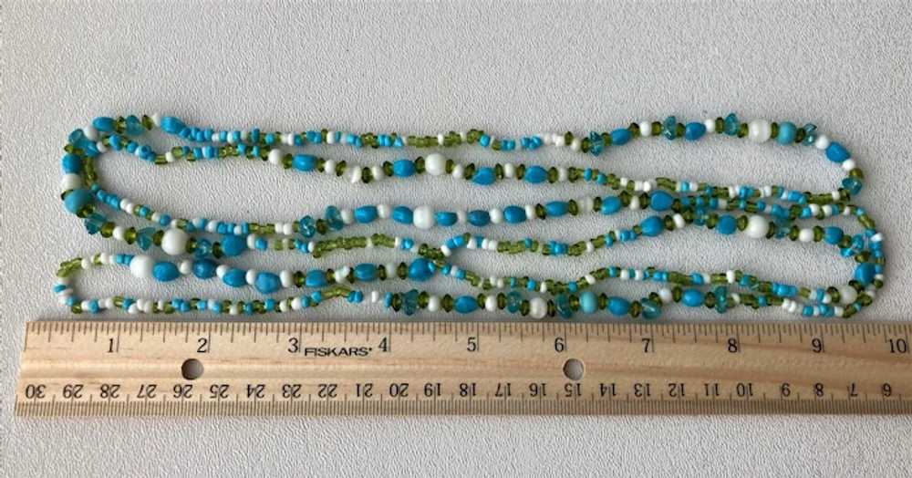 60.0 Inch Wrap or Flapper Length Small Glass Bead… - image 7