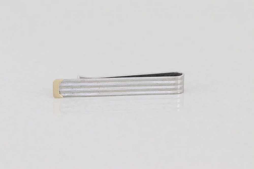 Mens Sterling Silver Tie Bar Tie Clip - image 2