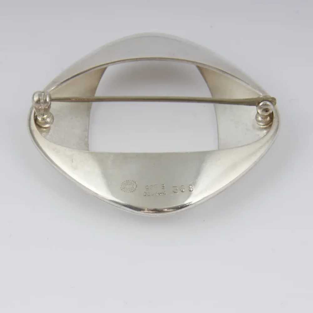 Georg Jensen Sterling Brooch, Design #368 by Henn… - image 4