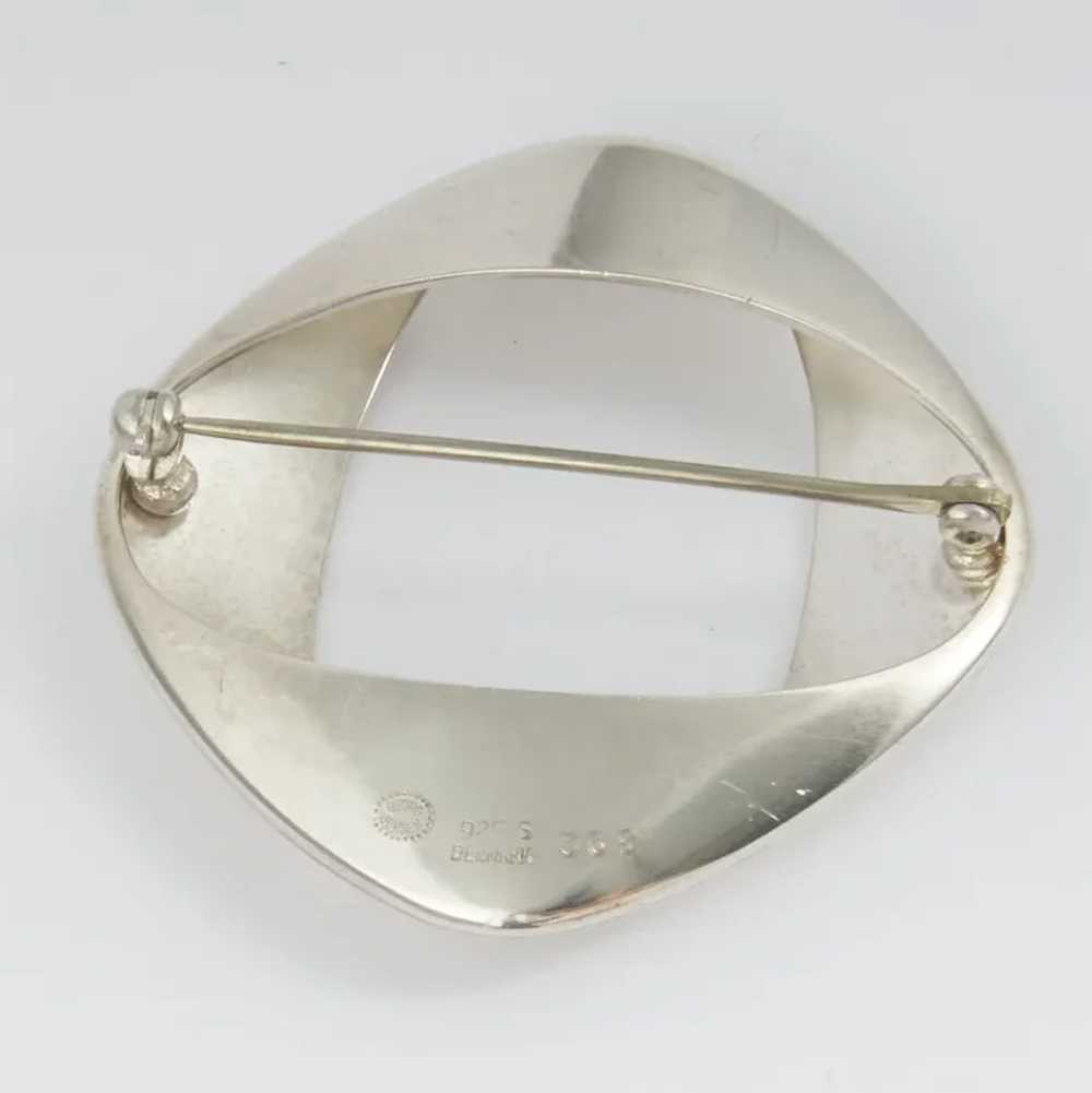 Georg Jensen Sterling Brooch, Design #368 by Henn… - image 8