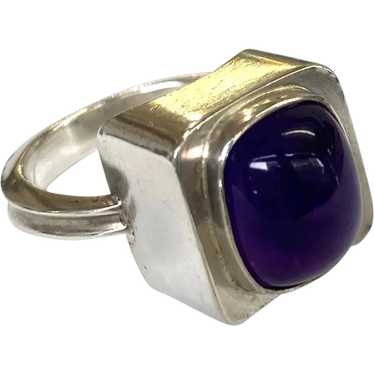 Bent Knudsen Sterling Silver Ring with Amethyst