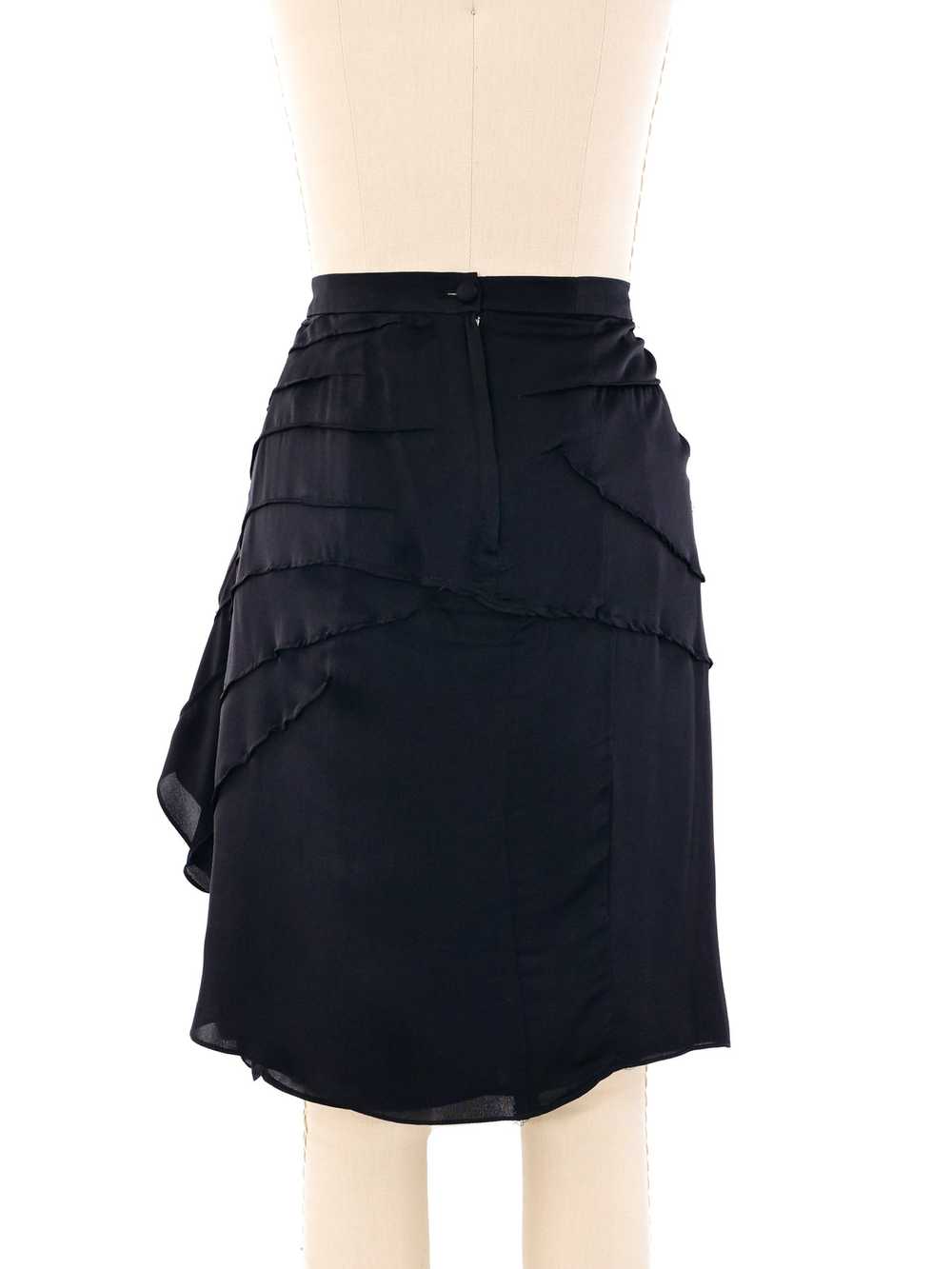 Yves Saint Laurent Ruffled Silk Skirt - image 2