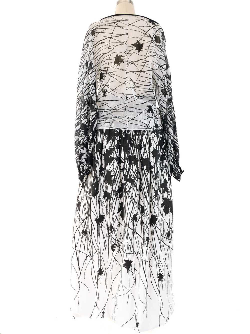 Mollie Parnis Abstract Floral Printed Skirt Ensem… - image 7