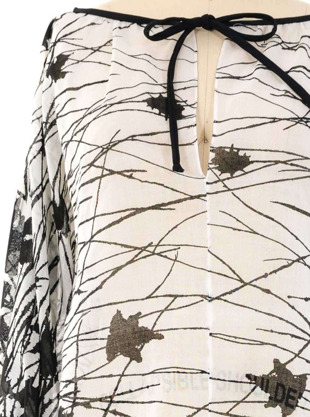 Mollie Parnis Abstract Floral Printed Skirt Ensem… - image 8