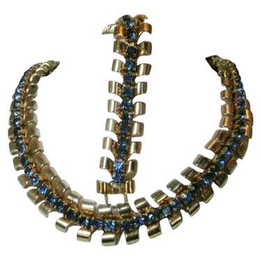 Vintage Mid-Century Necklace and Matching Bracele… - image 1