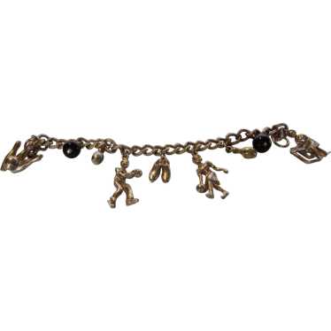 Vintage Bowling Themed Charm Bracelet from the 196