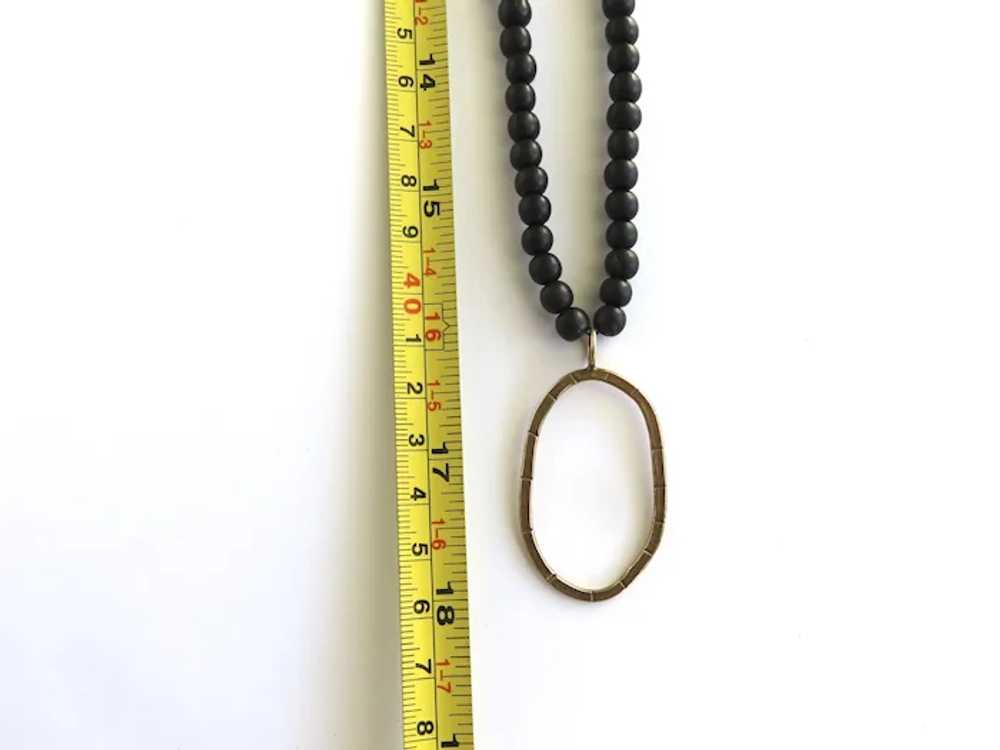 Necklace Small Dark Brown Wood Beads by CPL Jewel… - image 11