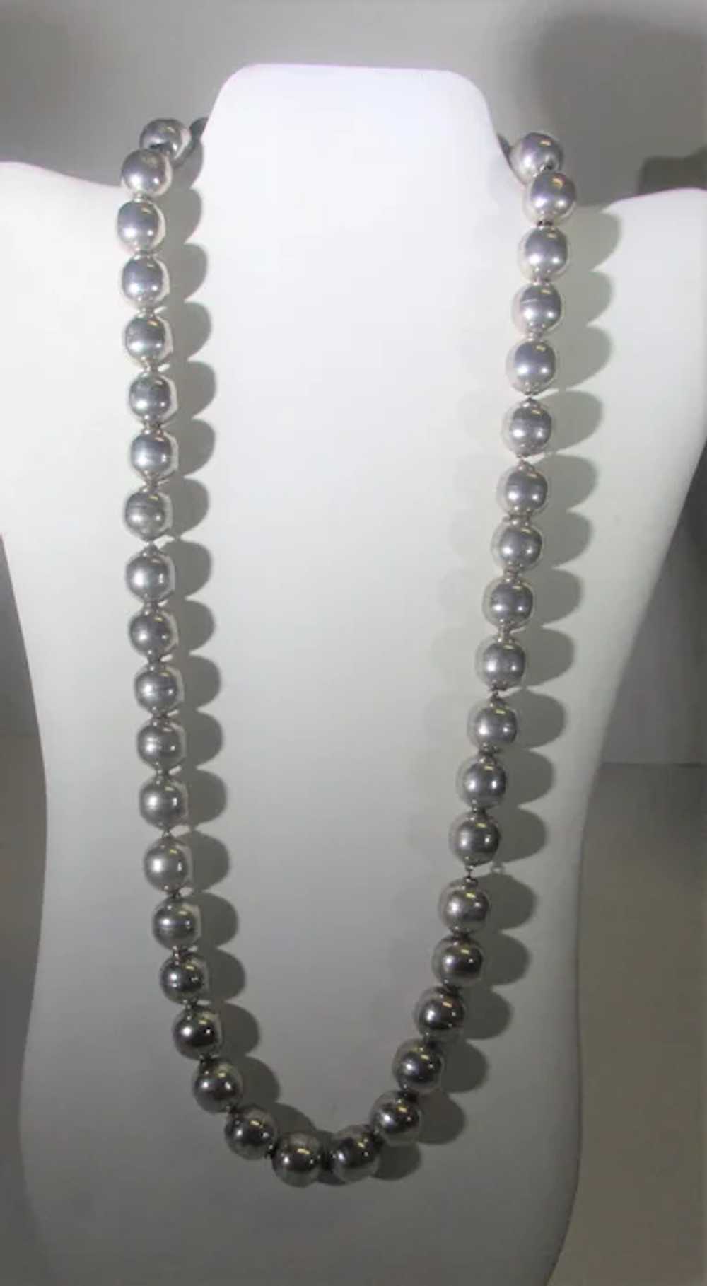 Vintage Silver Tone Beads on a Chain by AlPaca - image 2