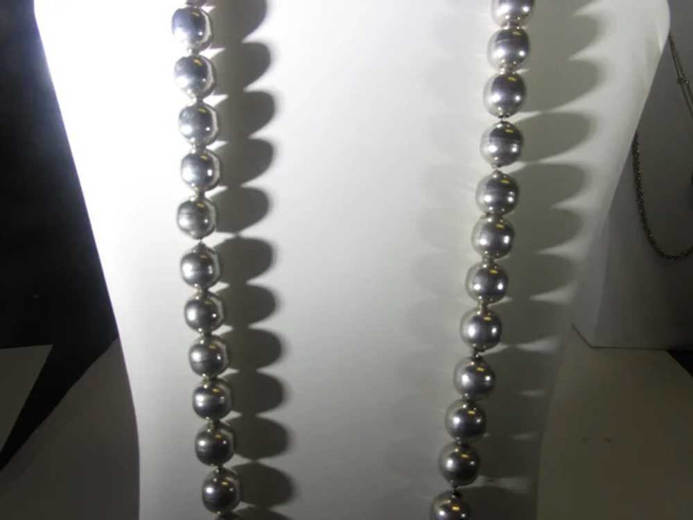 Vintage Silver Tone Beads on a Chain by AlPaca - image 8