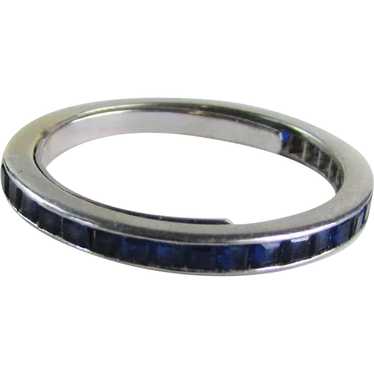 14 Karat White Gold Blue Topaz Ring