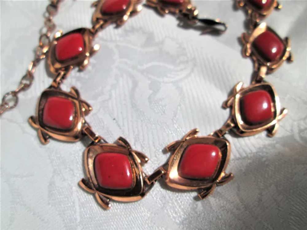 Matisse Renoir "Portrait" Lipstick Red Necklace, … - image 4