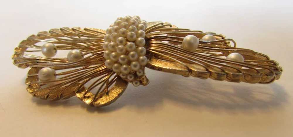 Vintage Hattie Carnegie Mid-Century Pin in Goldto… - image 5