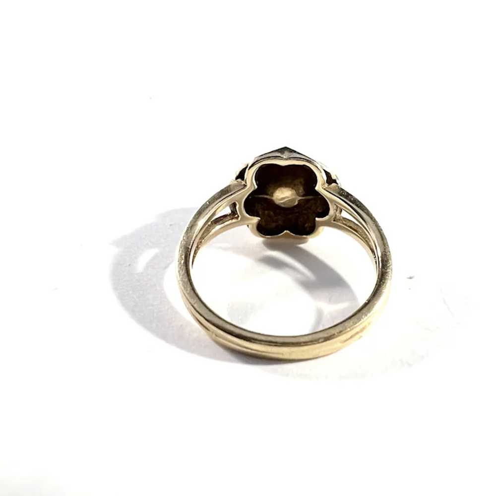 Vintage Mid-Century 14k Gold Cultured Pearl Ring. - image 4