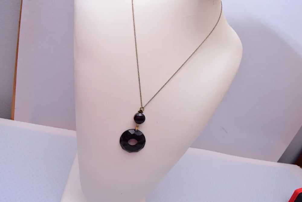 Jet and Glass Necklace - image 4