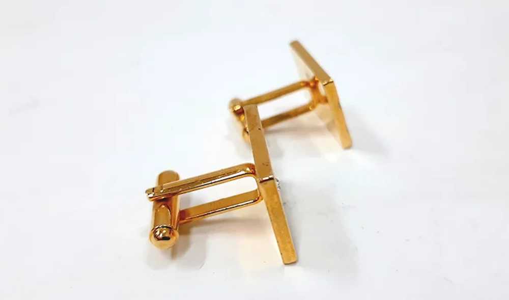 Vintage USSR Gold tone Cufflinks - image 5