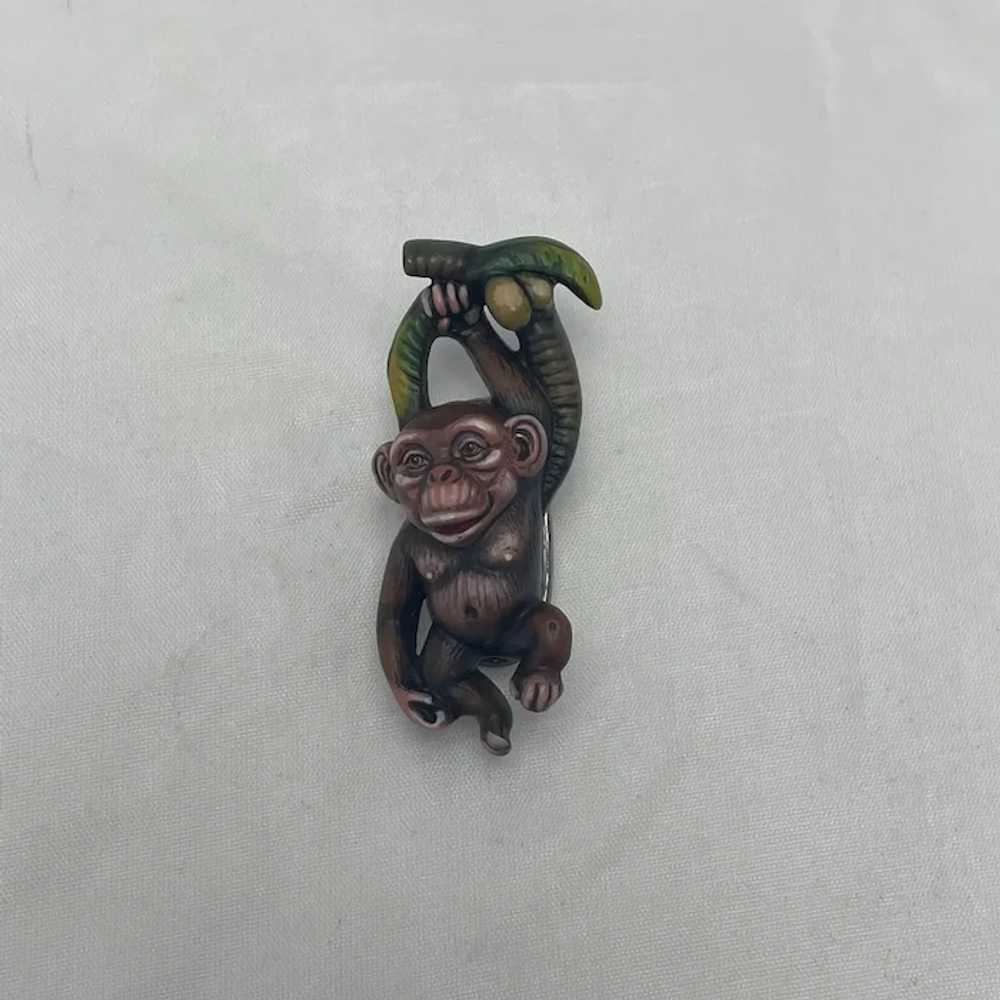 Sergio Bustamante Monkey Sterling Pin or Pendant … - image 3