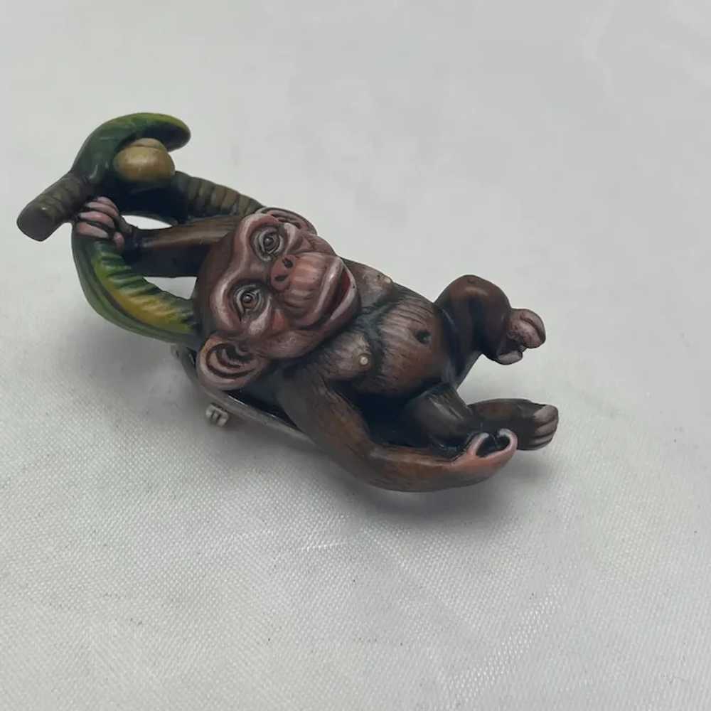 Sergio Bustamante Monkey Sterling Pin or Pendant … - image 5