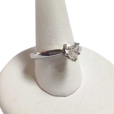 Heart Shaped Diamond Solitaire Ring