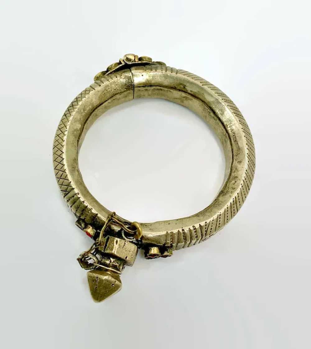 Afghan Bracelet, Vintage Bracelet, Old, Jeweled, … - image 4
