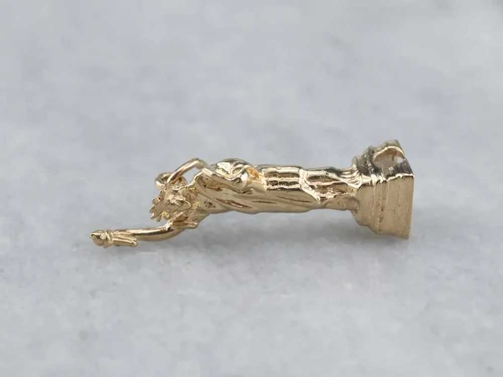Vintage 14K Gold Statue of Liberty Charm - image 6