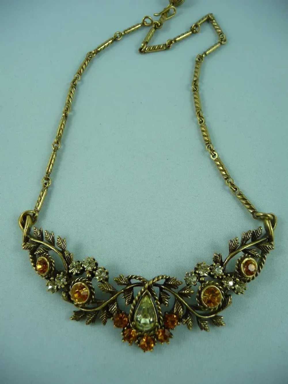 Lovely Vintage Signed Coro Necklace Bracelet and … - image 3