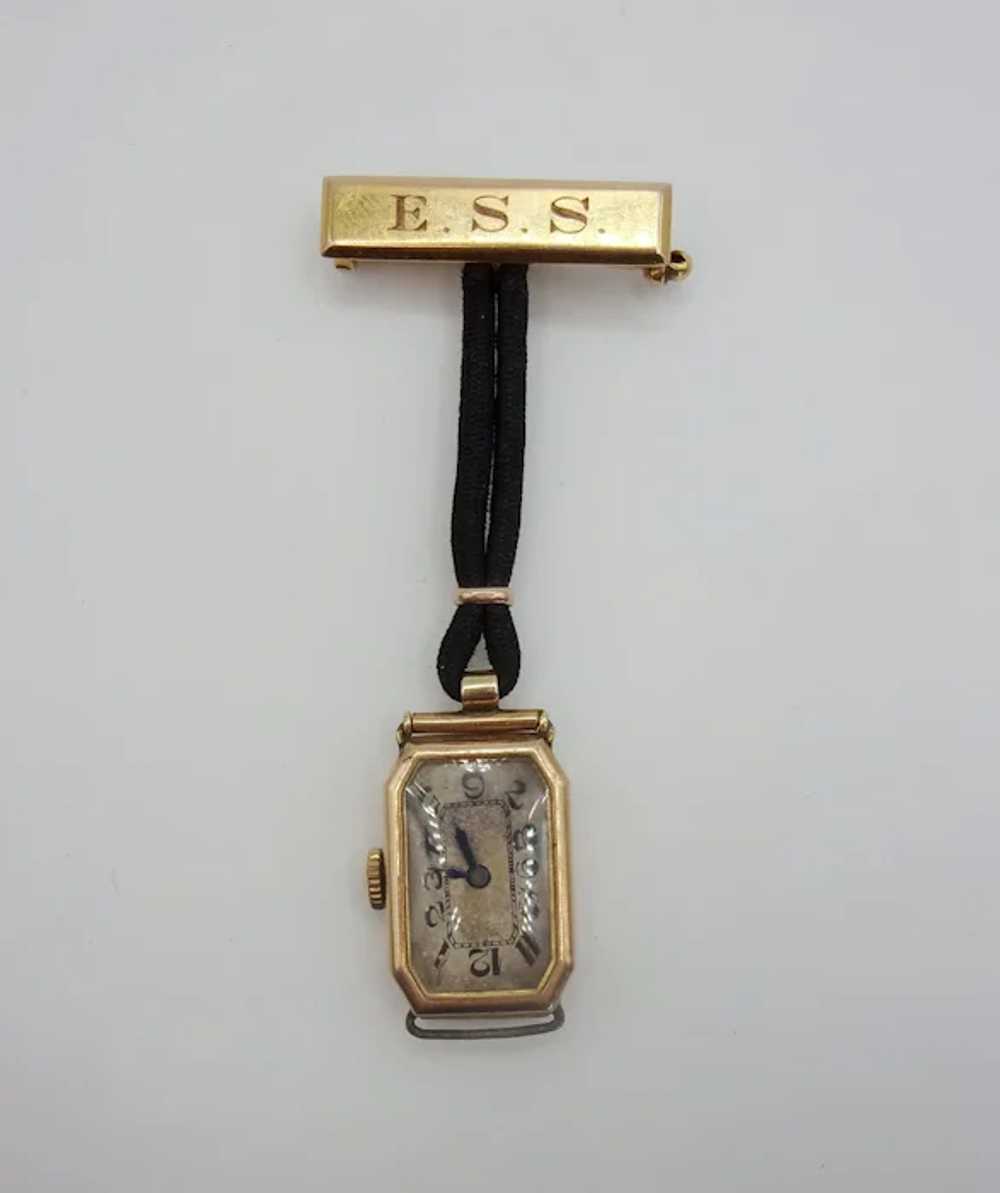 9ct Gold Nurses Fob Watch c1908 – Needs Servicing - image 11